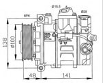 FC1237 Compressor, air conditioning JPB000173 LR015151 LAND ROVER DISCOVERY II 2004-
